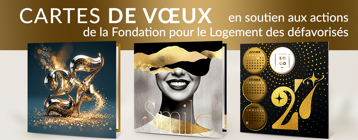 Cartes de vœux Noël Fondation pour le Logement